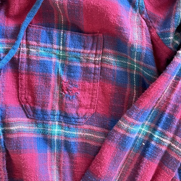 AMERICAN EAGLE hooded light-weight shacket - Picture 3 of 4